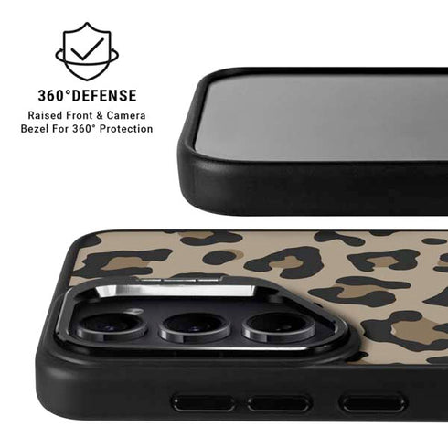 Leopard Print Galaxy S24 Plus Kickstand Case